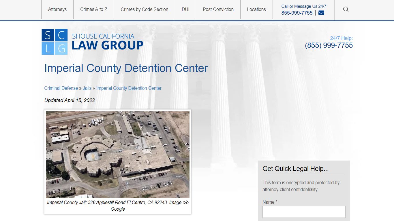 Imperial County Detention Center (Jail) Info: Location ...